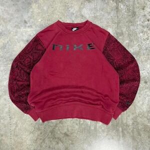 Nike Python Trend Fleece Lined Crewneck Sweatshirt Size S